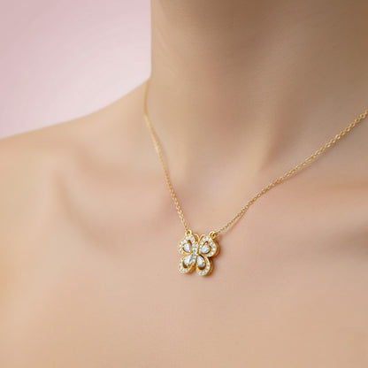 Playful Bufferfly Diamond Pendant