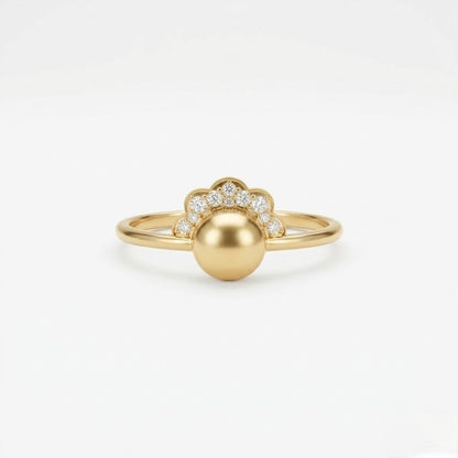 Crown Halo Accent Ring