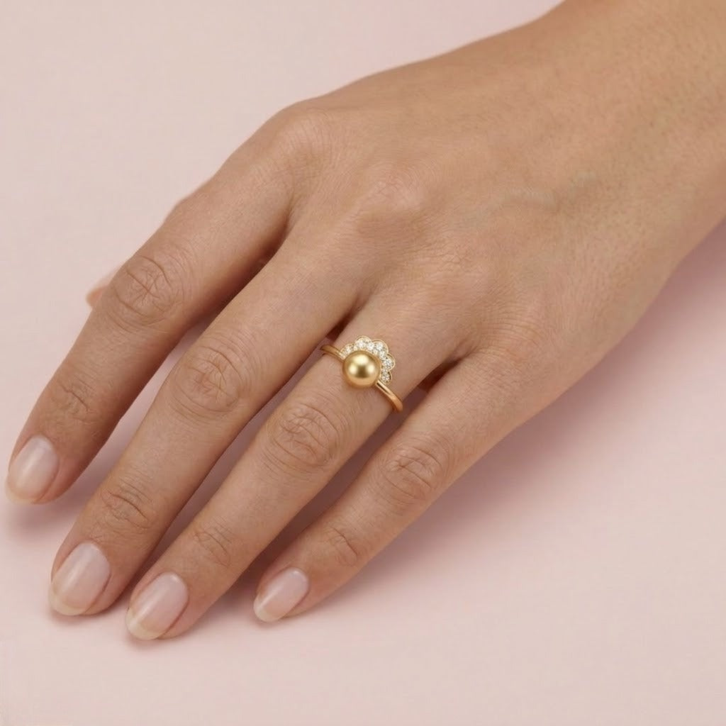 Crown Halo Accent Ring