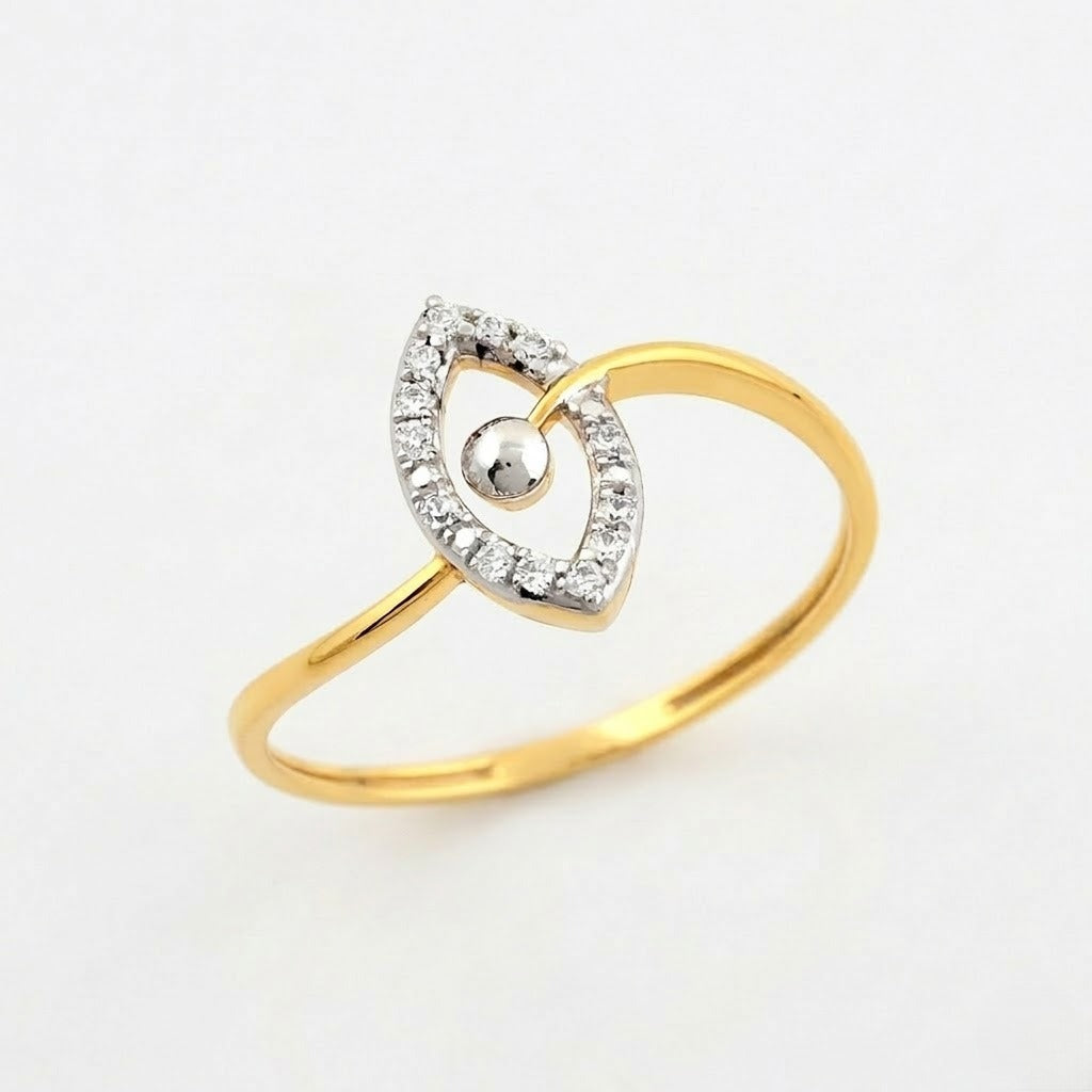 Marquise Aura Loop Ring