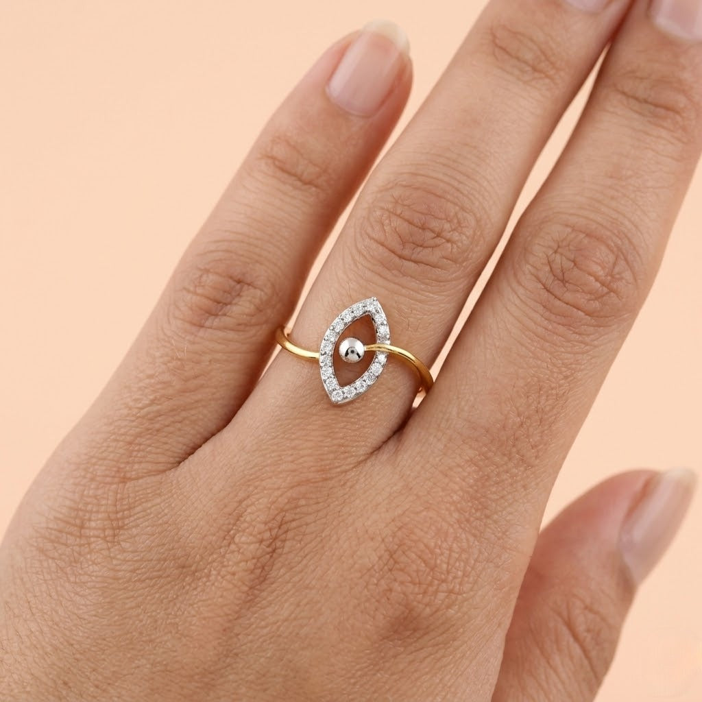 Marquise Aura Loop Ring