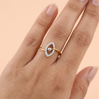 Marquise Aura Loop Ring