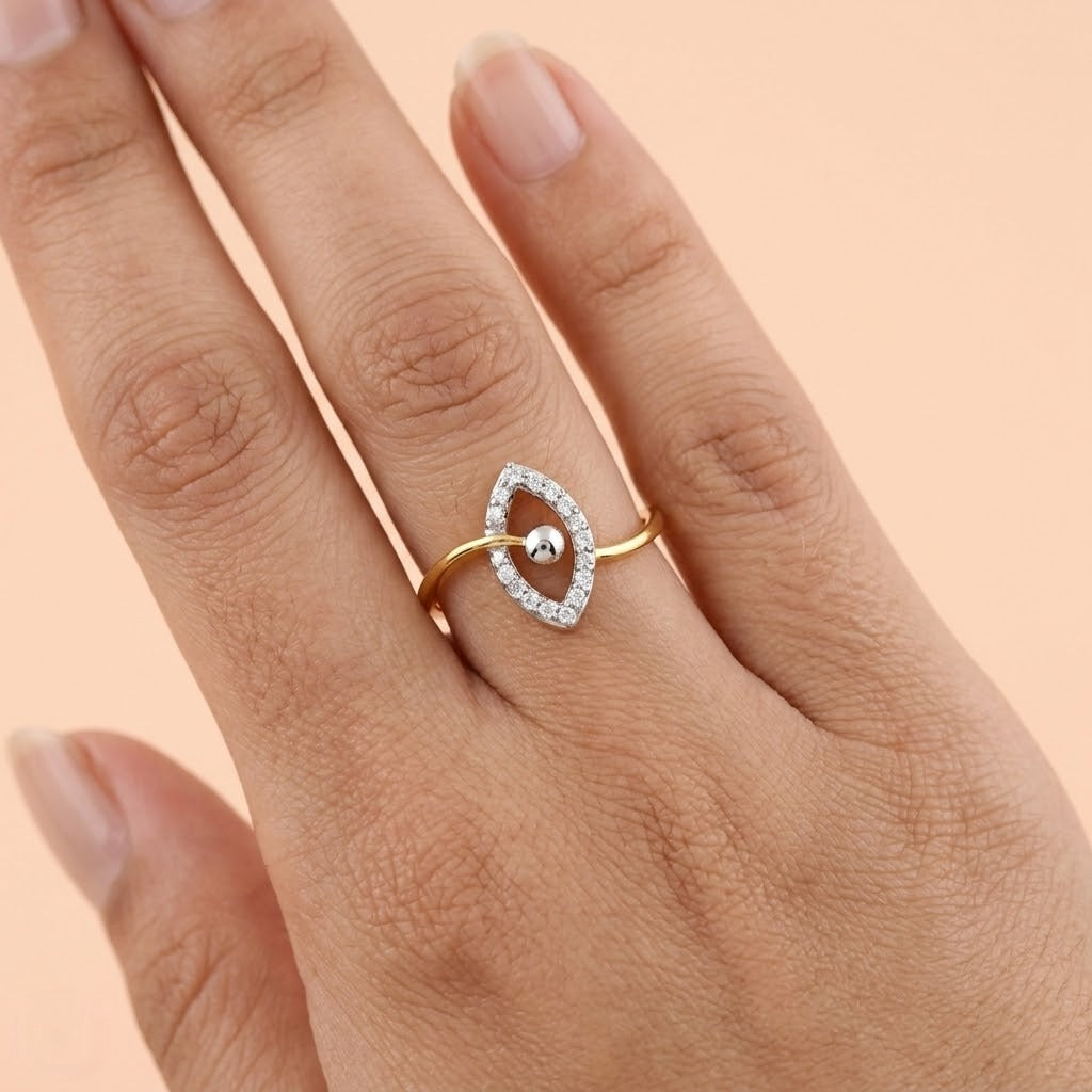 Marquise Aura Loop Ring