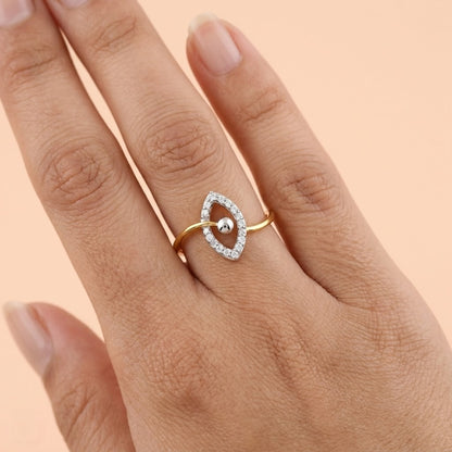 Marquise Aura Loop Ring