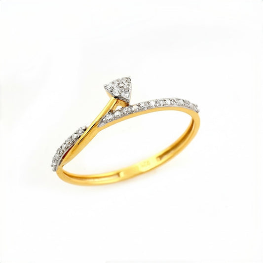 Grace Drop Wrap Diamond Gold Ring