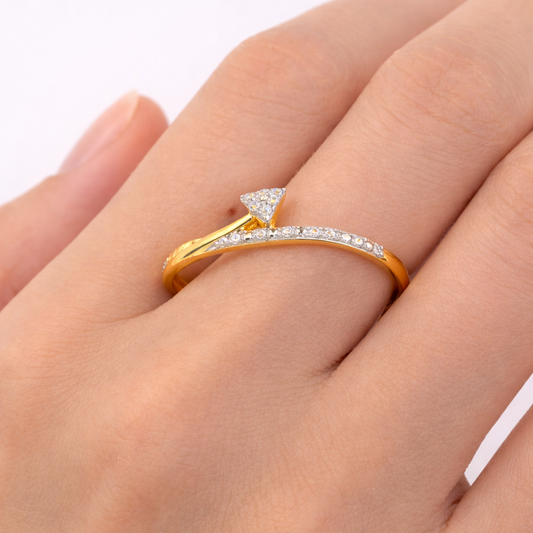 Grace Drop Wrap Diamond Gold Ring