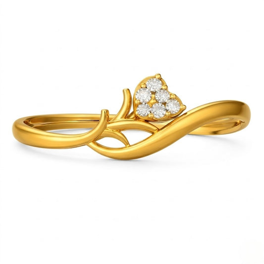 Flowing Floral Design Ring