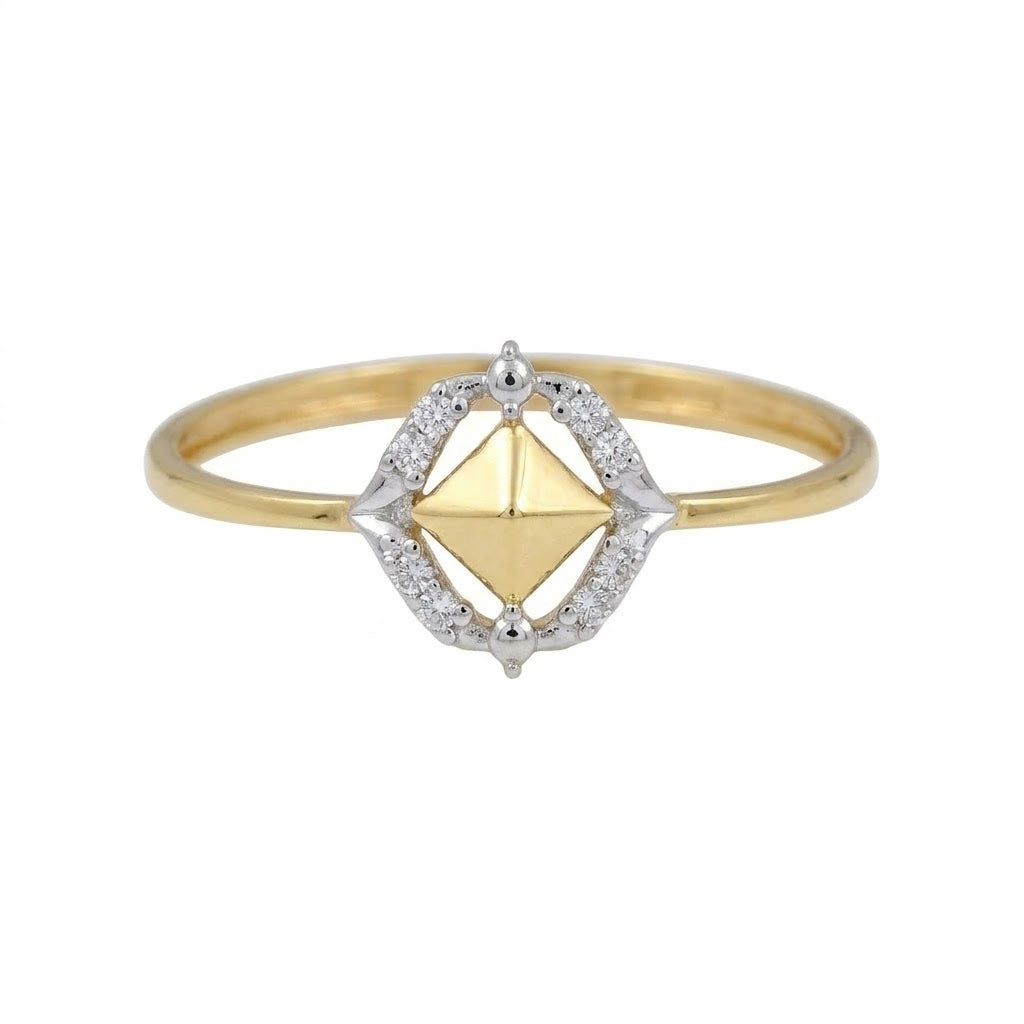 Treasure Chest Diamond Gold Ring