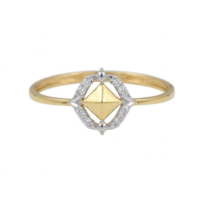Treasure Chest Diamond Gold Ring