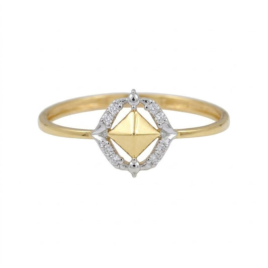 Treasure Chest Diamond Gold Ring