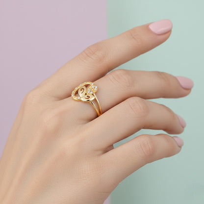 Butterfly Wings Diamond Gold Ring