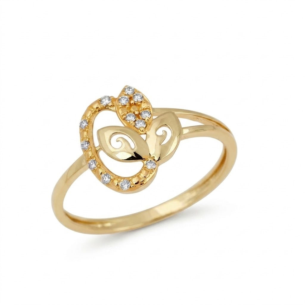 Butterfly Wings Diamond Gold Ring