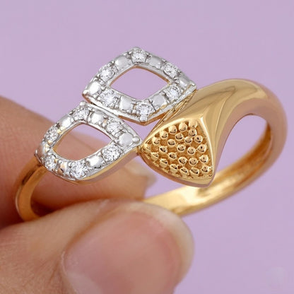 Regal Crest Curve Diamond Gold Ring