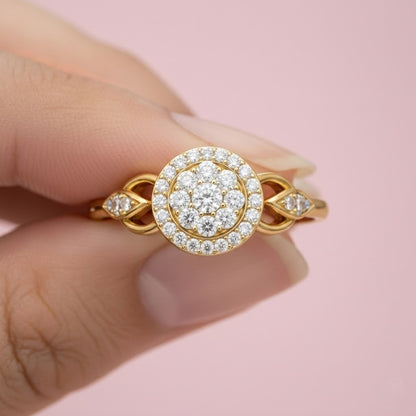 Ornate Cluster Medallion Ring