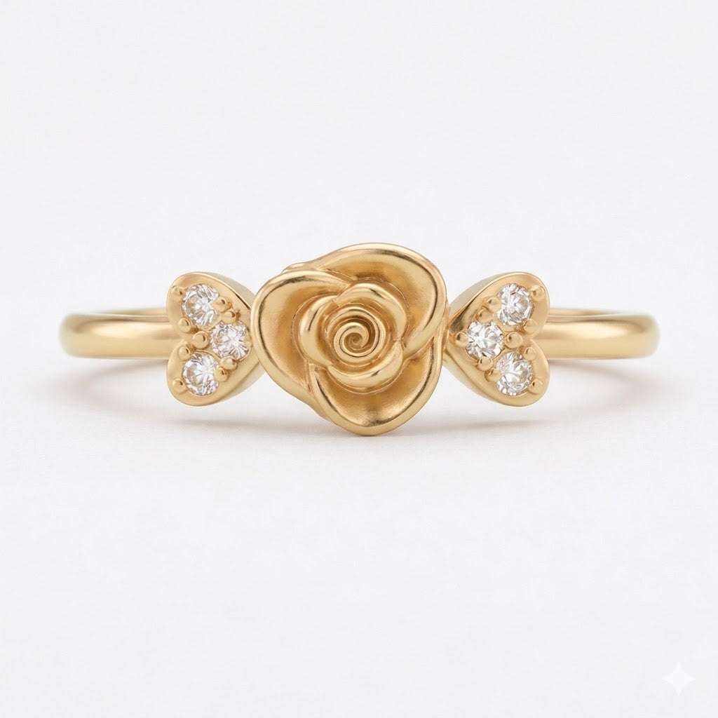 Rose Heart Bloom Ring