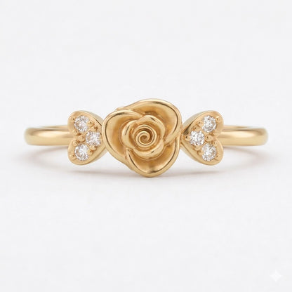 Rose Heart Bloom Ring