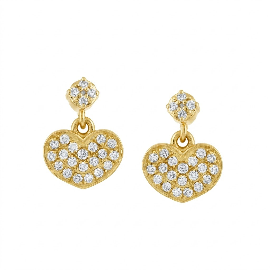 Romantic Heart Drop Earring