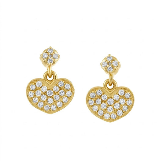 Romantic Heart Drop Earring