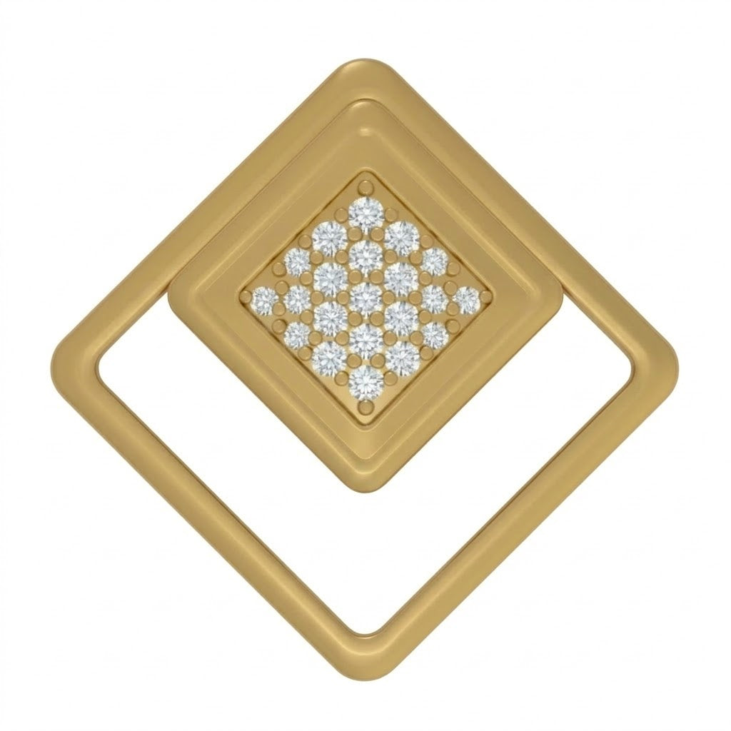 Dual Square Frame Pendant