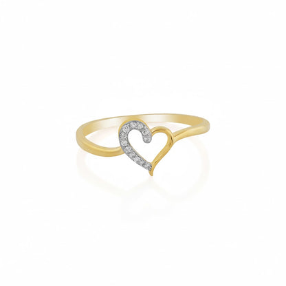 Heartbeat Spark Gold Ring