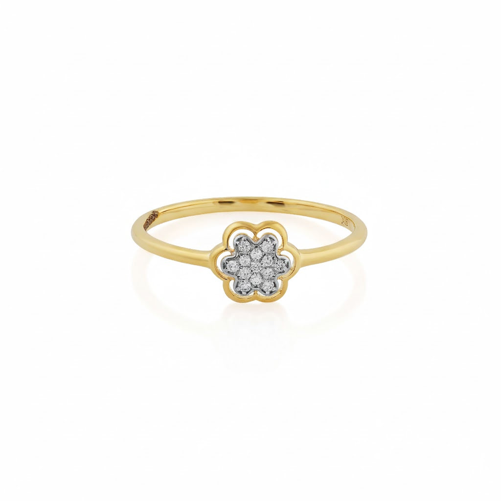 Floral Spark Charm Ring