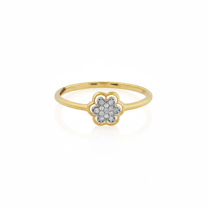 Floral Spark Charm Ring