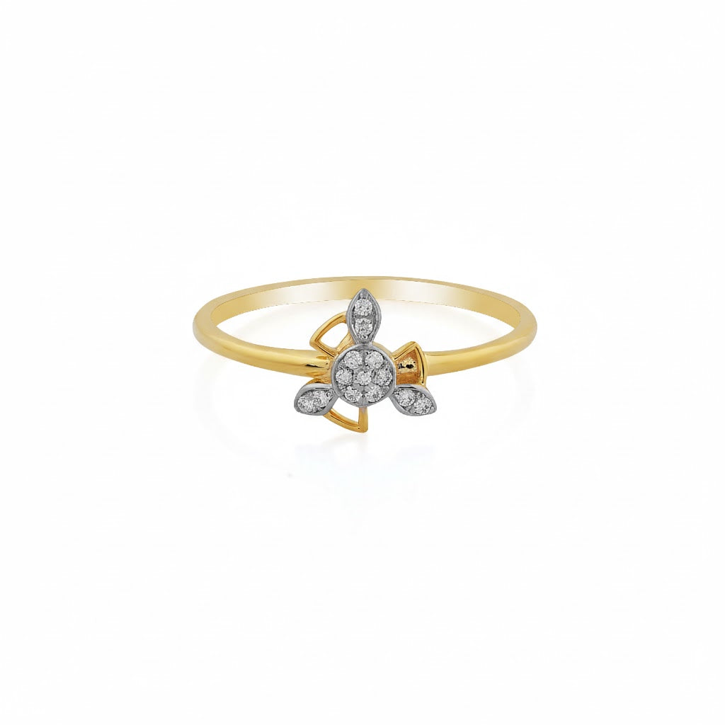 Petal Glow Gold Ring