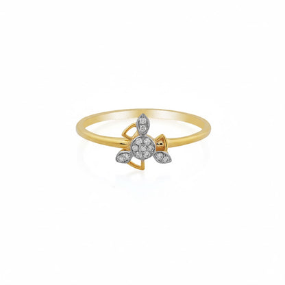 Petal Glow Gold Ring