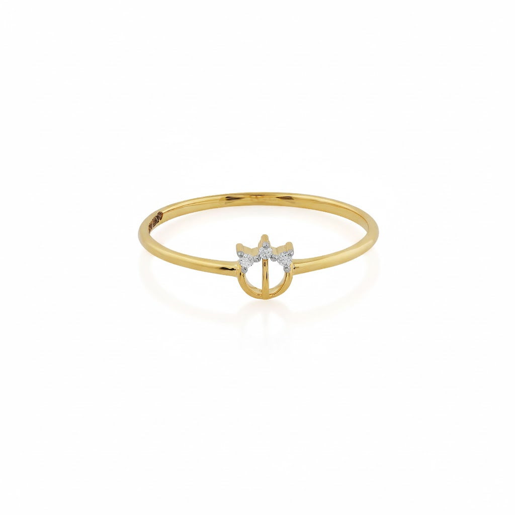 Crown Spark Gold Ring