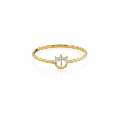 Crown Spark Gold Ring