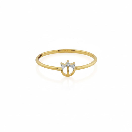 Crown Spark Gold Ring