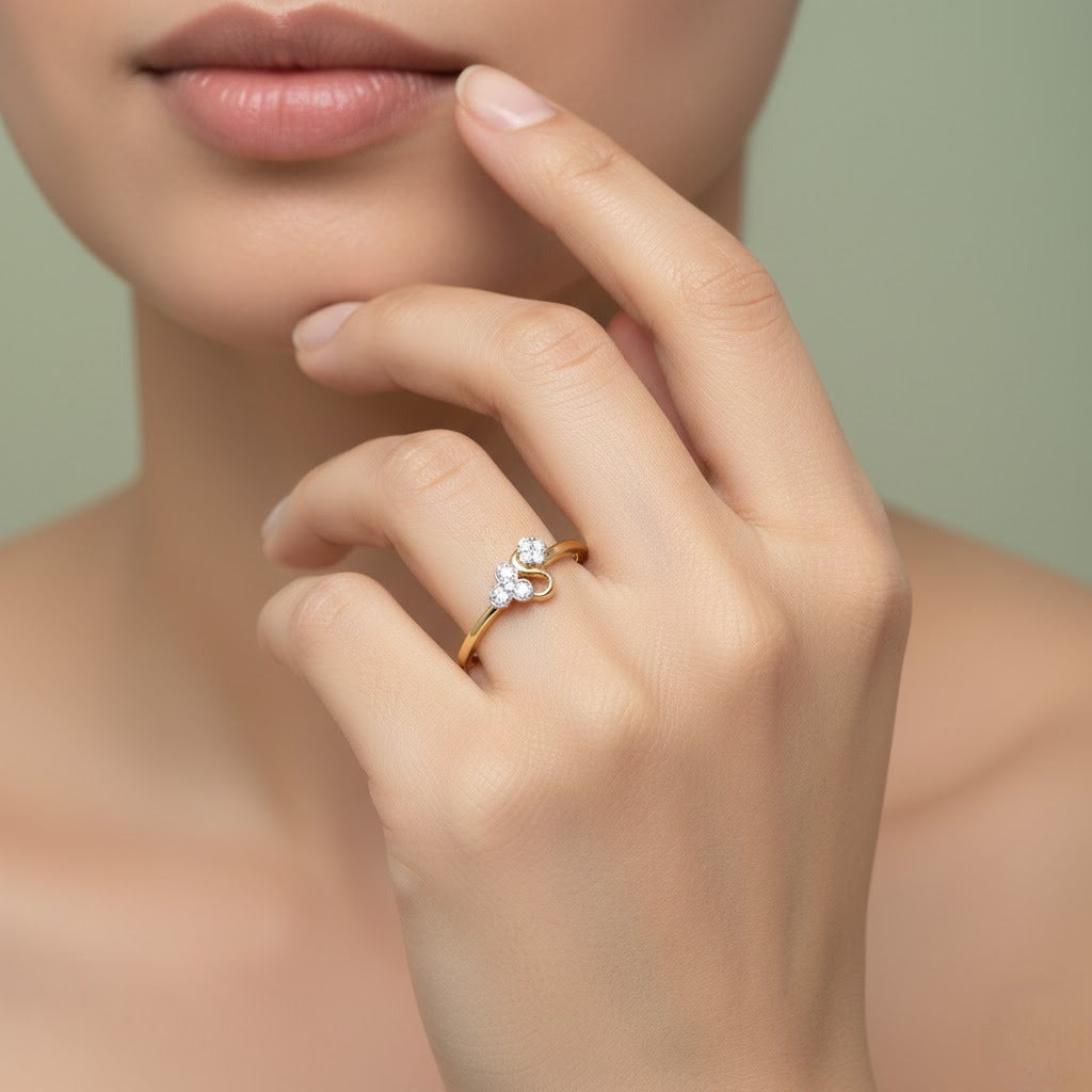 Floral Whirl Spark Ring