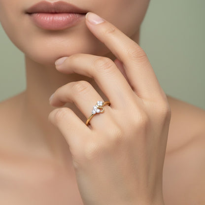 Floral Whirl Spark Ring
