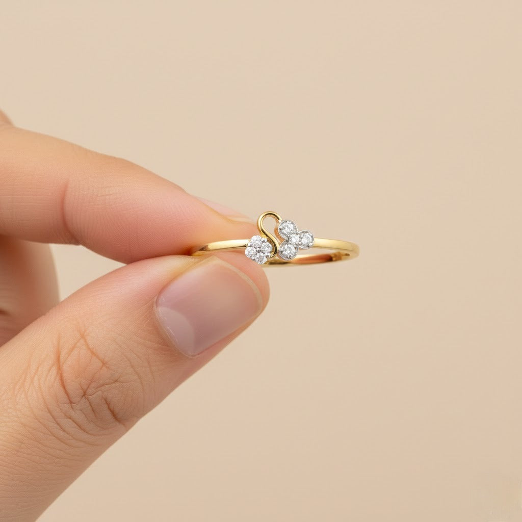 Floral Whirl Spark Ring