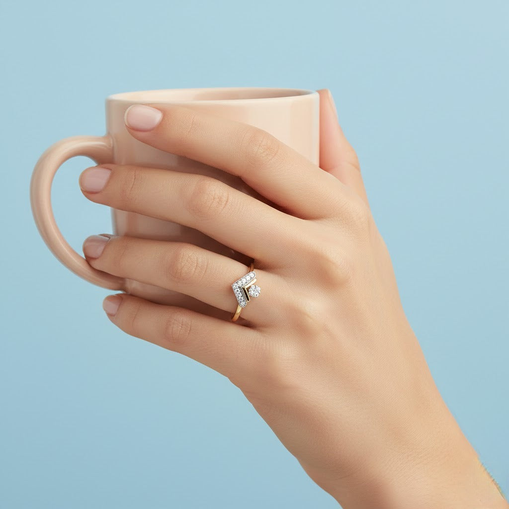 Golden Spark Edge Ring