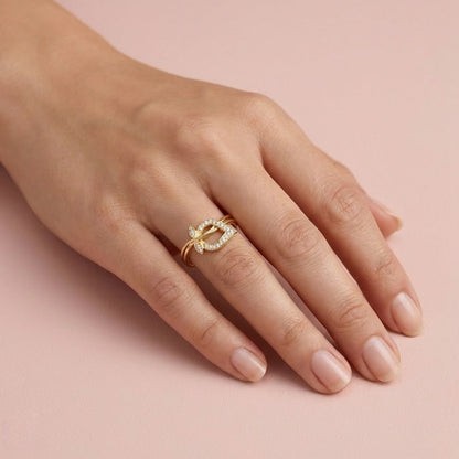 Leaf Embrace Diamond Gold ring