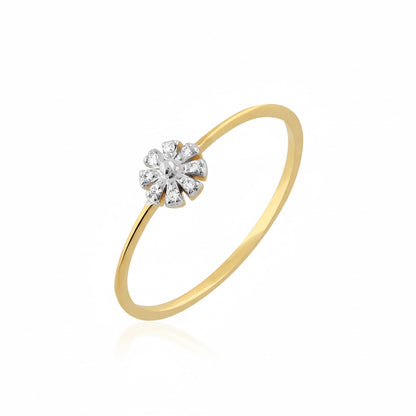 Classic Gold Solitaire Diamond Ring