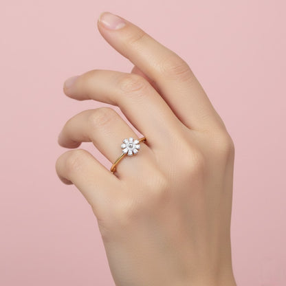 Classic Gold Solitaire Diamond Ring
