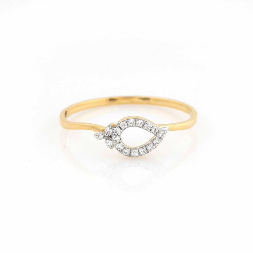 Teardrop Spark Aura Ring