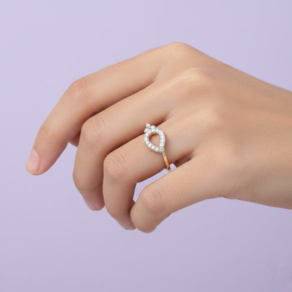 Teardrop Spark Aura Ring