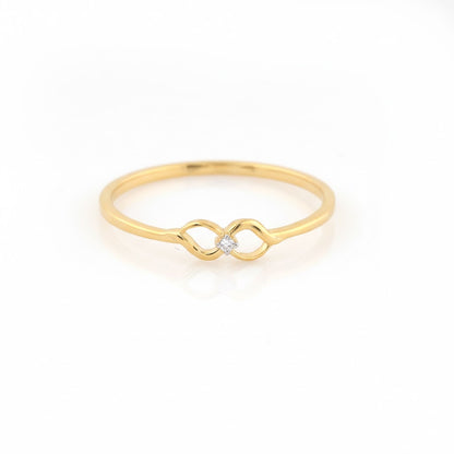 Infinity Twist Gold Ring