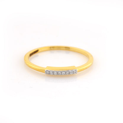 Slim Bar Diamond Gold ring