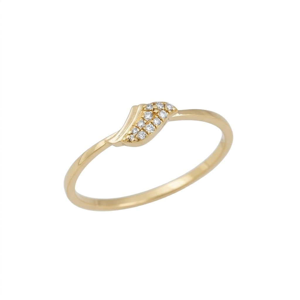 Petite Marquise Cluster Diamond Gold Ring