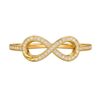 Infinity Curve Diamond Ring