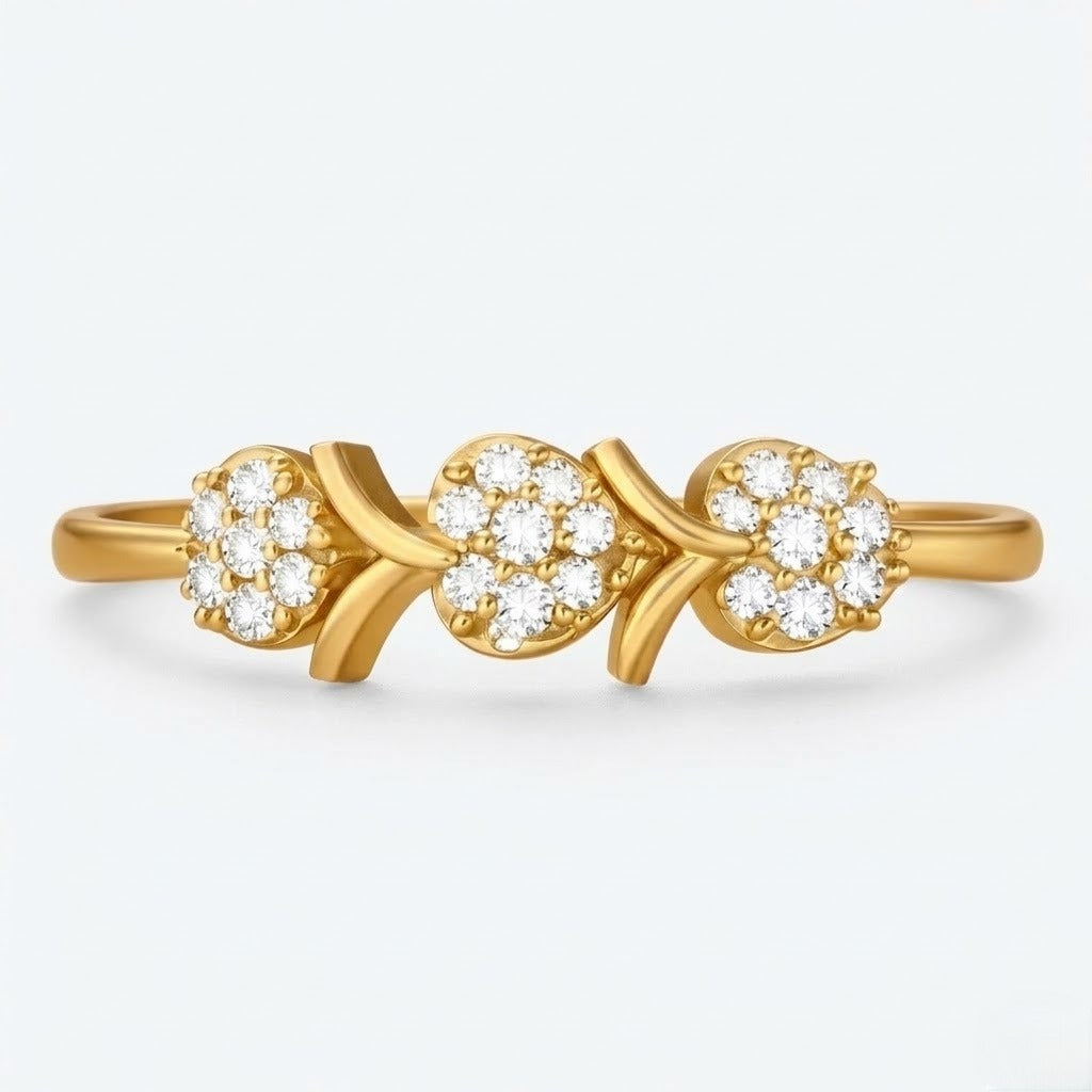 Floral Trio Design Ring