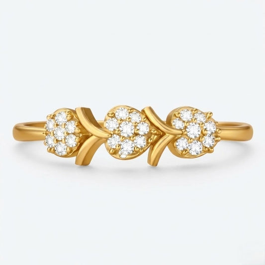 Floral Trio Design Ring
