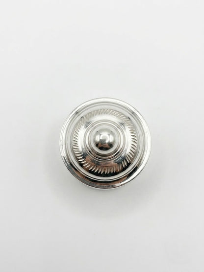 Traditional Silver Kumkum Container with Lid
