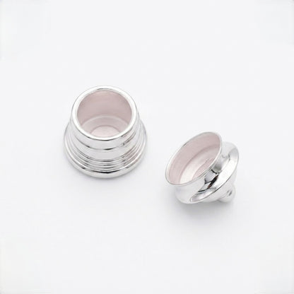 Traditional Silver Kumkum Box with Lid