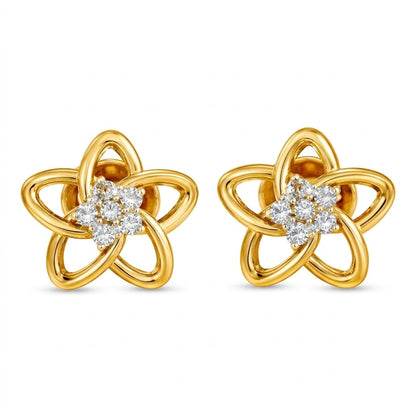 Floral Sparkle Diamond Earring