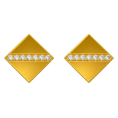 Gold Geometric Stud Earring